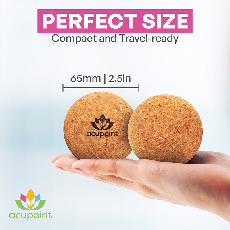 Acupoint Physical Massage Therapy Yoga Ball Set (Cork)